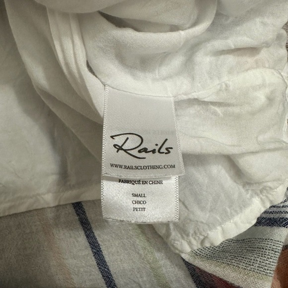 RAILS Wren Striped Linen-blend Tunic Dress in Marrakesh Stripe - Picture 10 of 12